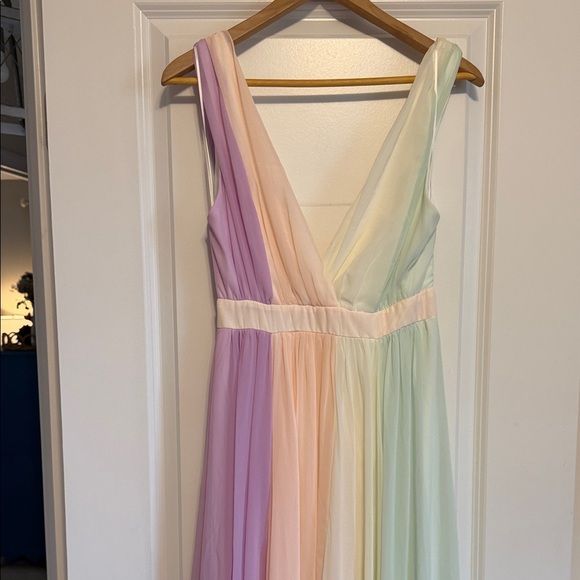 Luxxel (VICI) Pastel Multicolor Maxi Dress - Picture 2 of 7